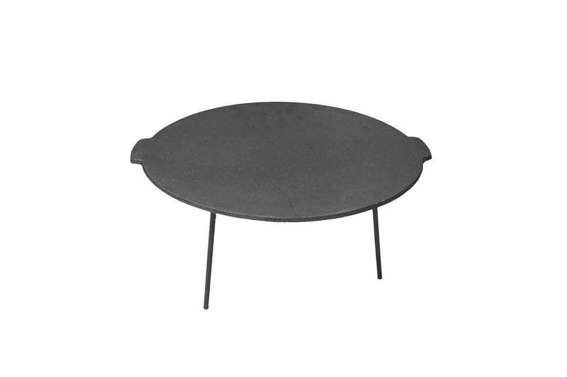 Stegepande Mustang Støbejern med Fødder 45cm, Sort