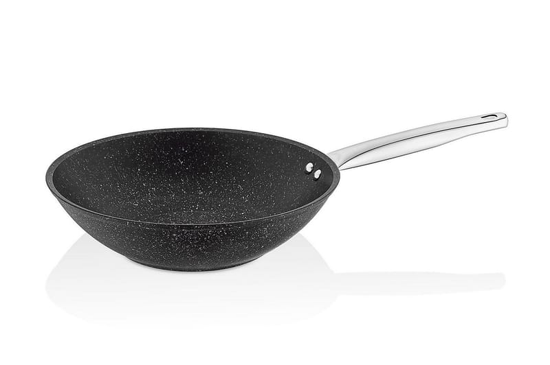 Alaverdi Traktørpande 29 cm, Granitbelagt/Sort