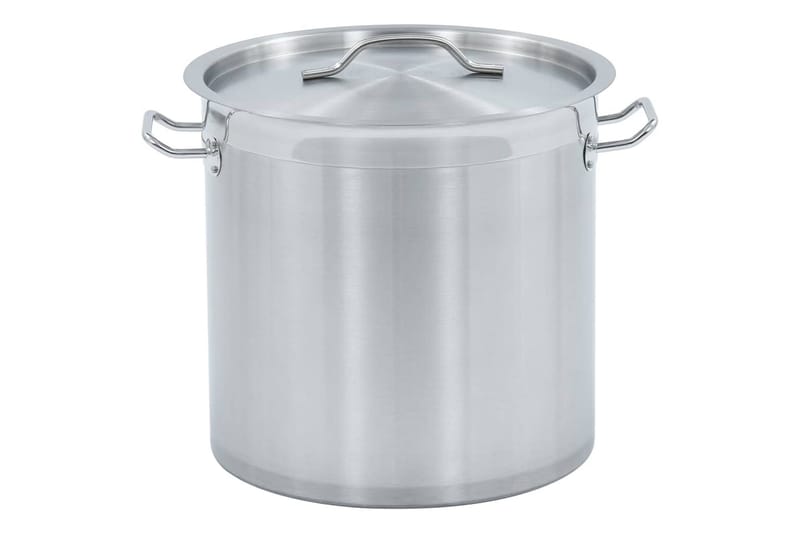 Suppegryde 25 L 32 X 32 Cm Rustfrit Stål - Sølv - Kaseroller - Gryder og kasseroller