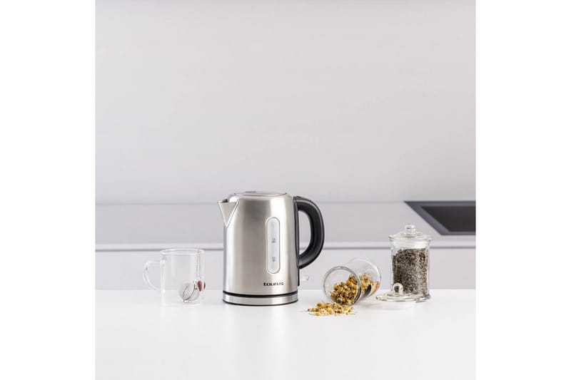 Kedel Taurus 2200W 1L Rustfrit Stål - Rustfrit Stål - Husholdning - Madlavning & Bagning - Køkkenudstyr