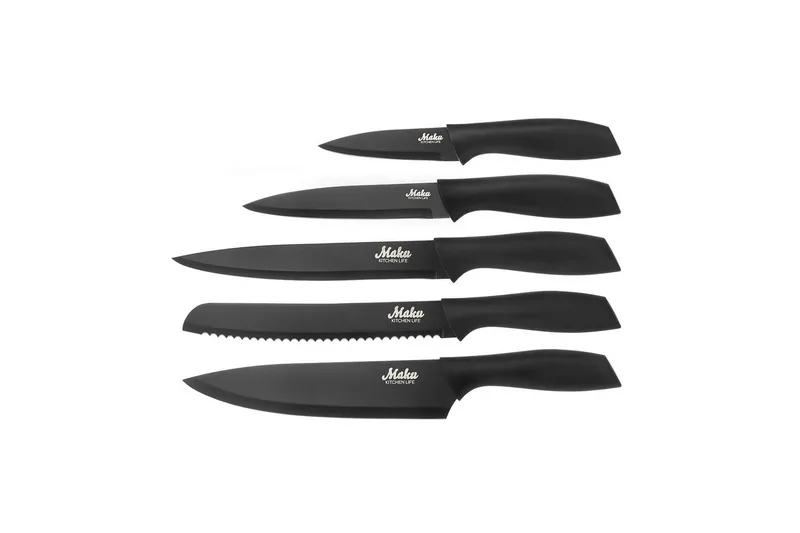 Knivsæt Maku 5 Styk Sort, Sort