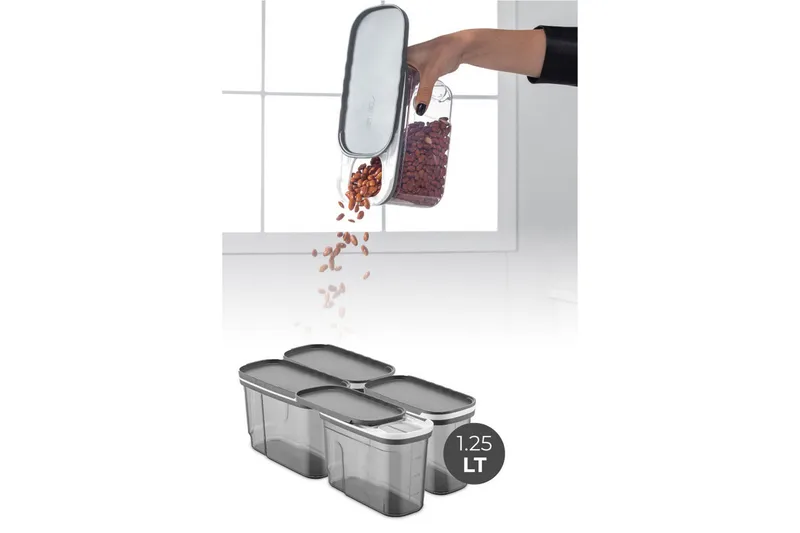 Kazuyasu Opbevaringskrukke - Antracit - Husholdning - Madlavning & Bagning - Køkkenudstyr - Dåser & syltetøjsglas