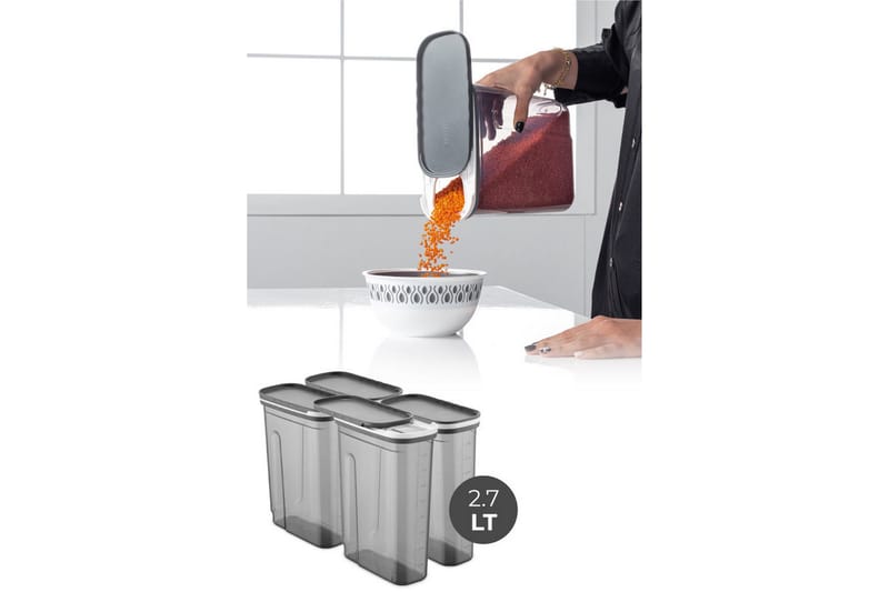 Kiyoaki Förvaringsburk Anthracite - Husholdning - Madlavning & Bagning - Køkkenudstyr - Dåser & syltetøjsglas