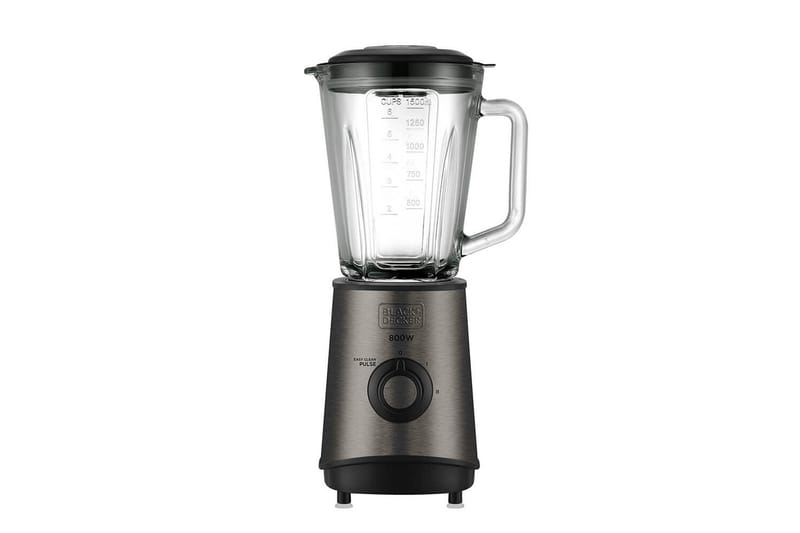 Blender Black+Decker 800W 1,5L Børstet Stål, Grå