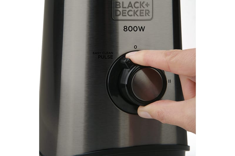 Blender Black+Decker 800W 1,5L Børstet Stål - Grå - Husholdning - Madlavning & Bagning - Køkkenudstyr