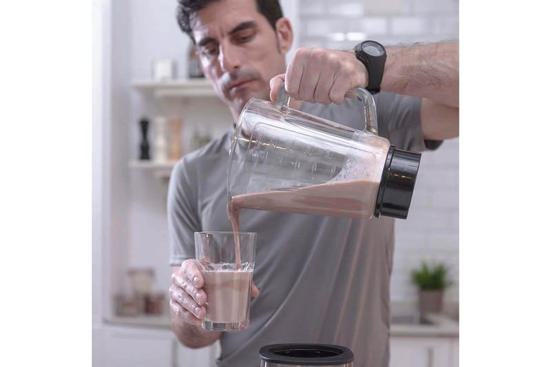 Blender Black+Decker 800W 1,5L Børstet Stål - Grå - Husholdning - Madlavning & Bagning - Køkkenudstyr