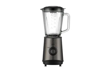 Blender Black+Decker 800W 1,5L Børstet Stål - Grå - Husholdning - Madlavning & Bagning - Køkkenudstyr