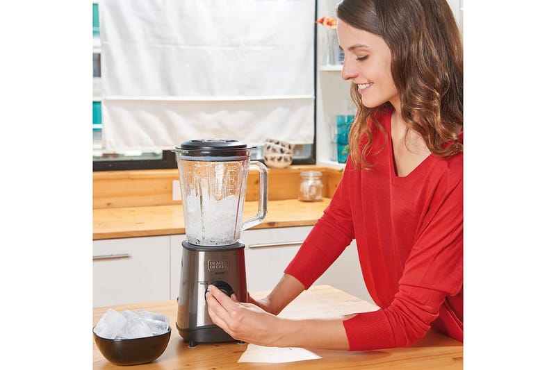 Blender Black+Decker 800W 1,5L Børstet Stål - Grå - Husholdning - Madlavning & Bagning - Køkkenudstyr