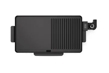 Bordgrill Black+Decker Platt 2200W Sort - Sort - Husholdning - Madlavning & Bagning - Køkkenudstyr