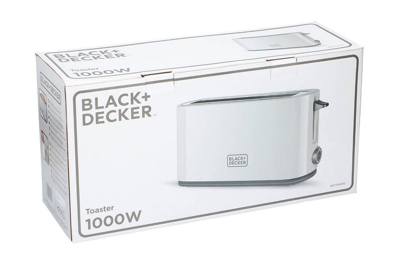 Brødrister Black+Decker 1000W hvid - Hvid - Husholdning - Madlavning & Bagning - Køkkenudstyr - Øvrige køkkenredskaber