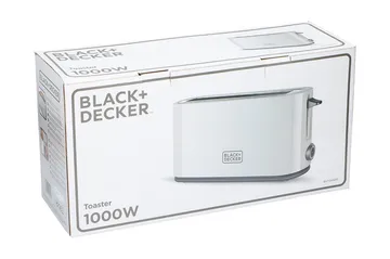 Brødrister Black+Decker 1000W hvid - Hvid - Husholdning - Madlavning & Bagning - Køkkenudstyr