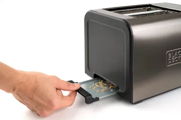 Brødrister Black+Decker 2 Slots Børstet Stål - Grå - Husholdning - Madlavning & Bagning - Køkkenudstyr