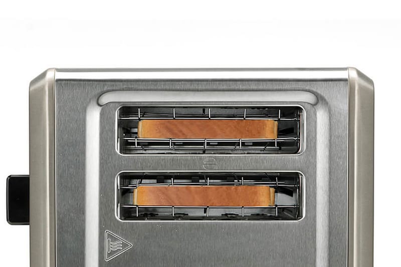 Brødrister Black+Decker 4 rum 1960W børstet stål - Grå - Husholdning - Madlavning & Bagning - Køkkenudstyr