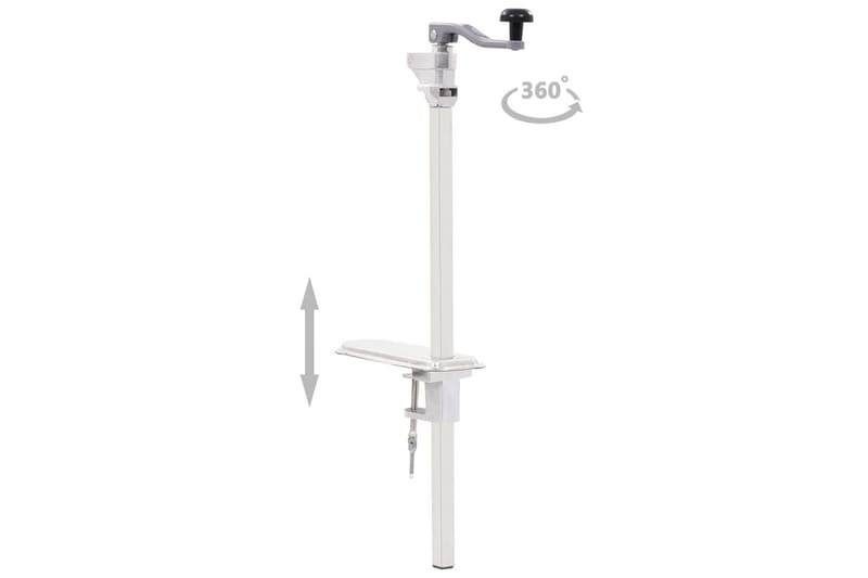 Dåseåbner 70 cm aluminium og rustfrit stål sølvfarvet - Sølv - Husholdning - Madlavning & Bagning - Køkkenudstyr - Øvrige køkkenredskaber