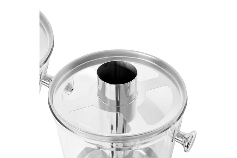 Dobbeltjuicedispenser Rustfrit Stål 2 X 8 L - Sølv - Husholdning - Madlavning & Bagning - Køkkenudstyr - Øvrige køkkenredskaber