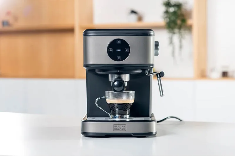 Espressomaskine Black+Decker 20 bar - Grå - Husholdning - Madlavning & Bagning - Køkkenudstyr
