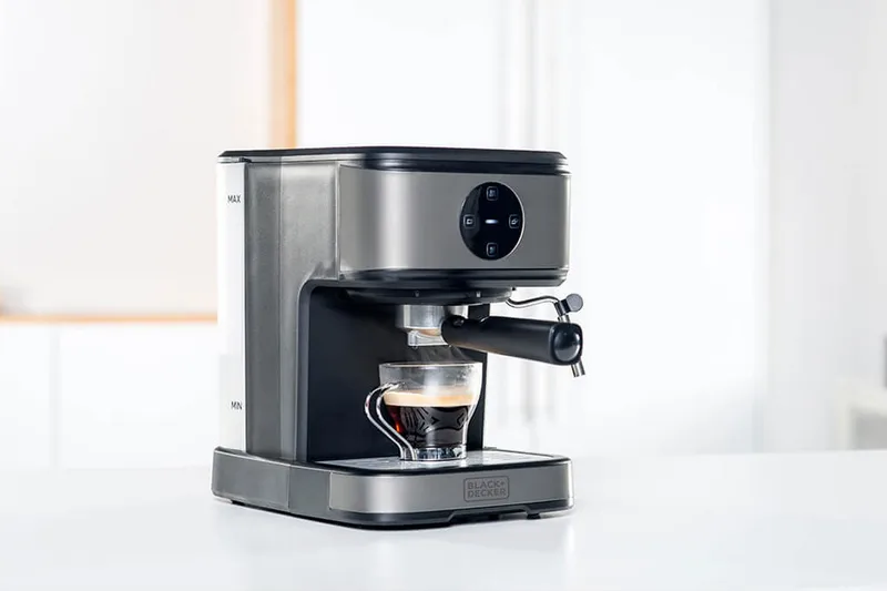 Espressomaskine Black+Decker 20 bar - Grå - Husholdning - Madlavning & Bagning - Køkkenudstyr