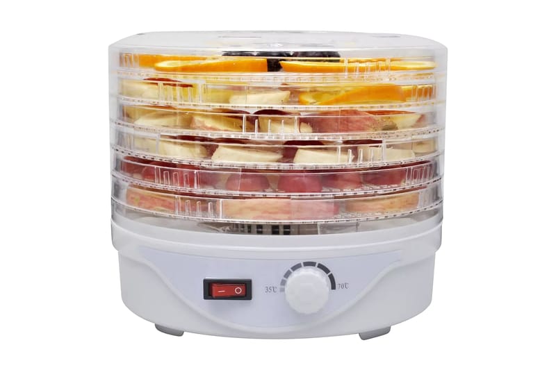 Fødevaredehydrator Med 6 Stabelbare Bakker (Rund) - Husholdning - Madlavning & Bagning - Køkkenudstyr - Øvrige køkkenredskaber