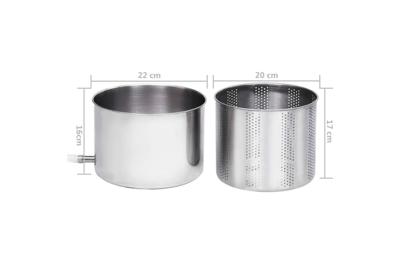 Frugt- Og Vinpresser 6 L Rustfrit Stål - Husholdning - Madlavning & Bagning - Køkkenudstyr