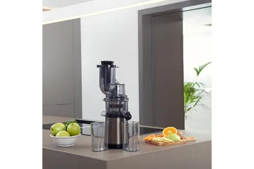 Juicemaskine Black+Decker Slow Juicer BXJE200E Børstet Rustfrit Stål - Grå - Husholdning - Madlavning & Bagning - Køkkenudstyr