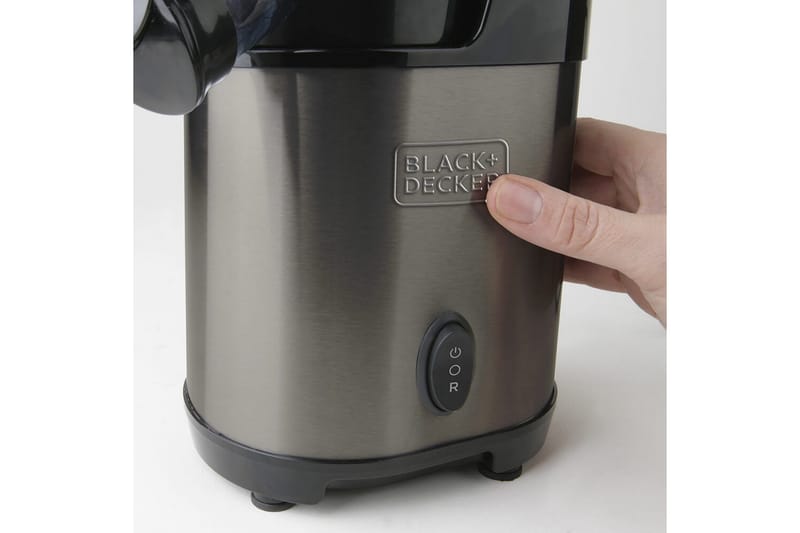 Juicemaskine Black+Decker Slow Juicer BXJE200E Børstet Rustfrit Stål - Grå - Husholdning - Madlavning & Bagning - Køkkenudstyr
