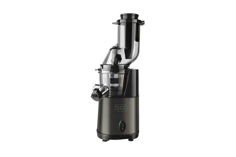 Juicemaskine Black+Decker Slow Juicer BXJE200E Børstet Rustfrit Stål, Grå