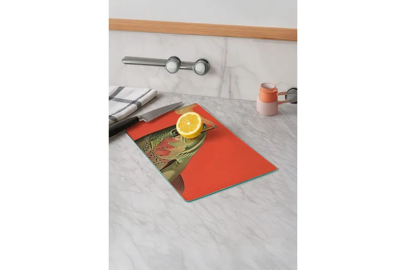 Skærebræt Skære Model 10 - Orange - Husholdning - Madlavning & Bagning - Køkkenudstyr