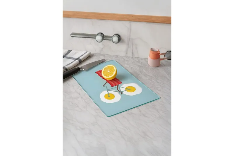 Skærebræt Skive Model 59 - Blå - Husholdning - Madlavning & Bagning - Køkkenudstyr