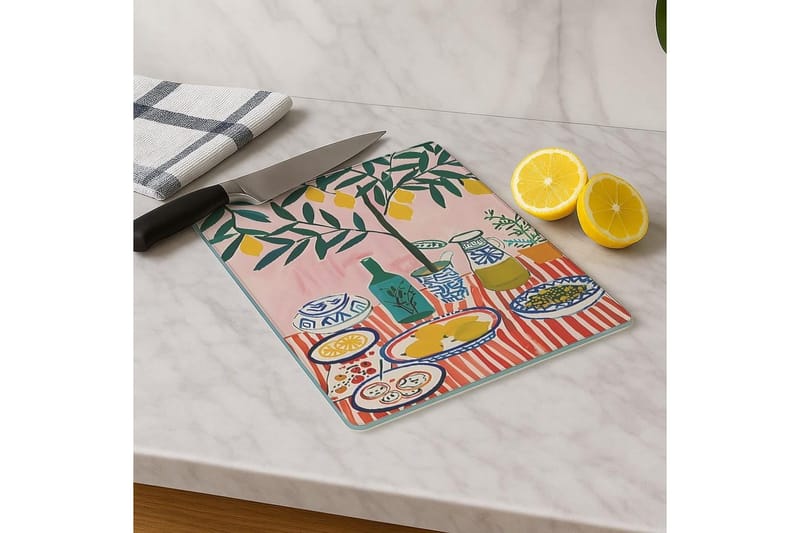 Skærebræt Skive Model 6, Multifarvet