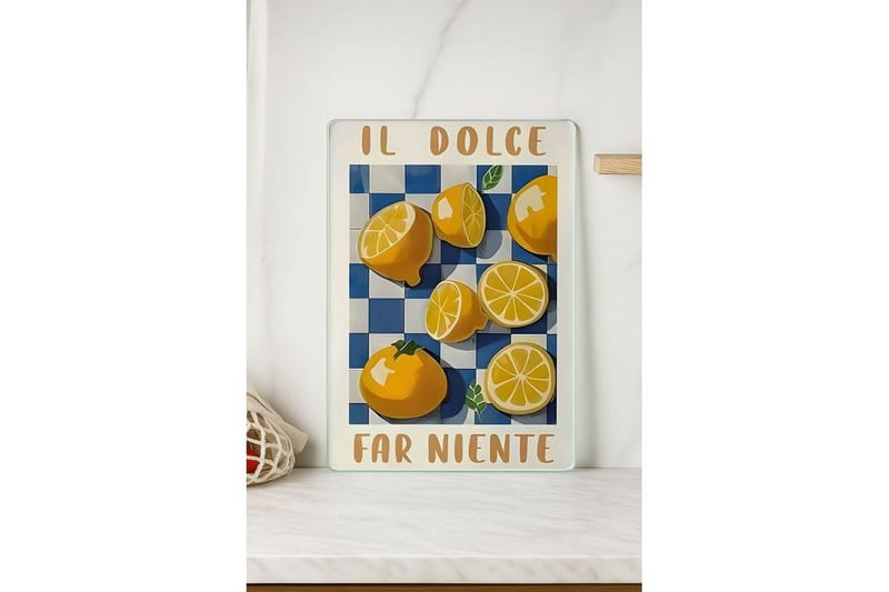 Skærebræt Skive Model 77 - Gul - Husholdning - Madlavning & Bagning - Køkkenudstyr