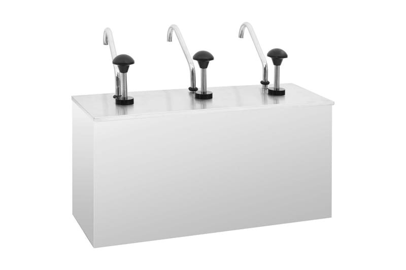 Saucedispenser 3 X 3,5 L Rustfrit Stål - Husholdning - Madlavning & Bagning - Køkkenudstyr - Småt køkkenopbevaring