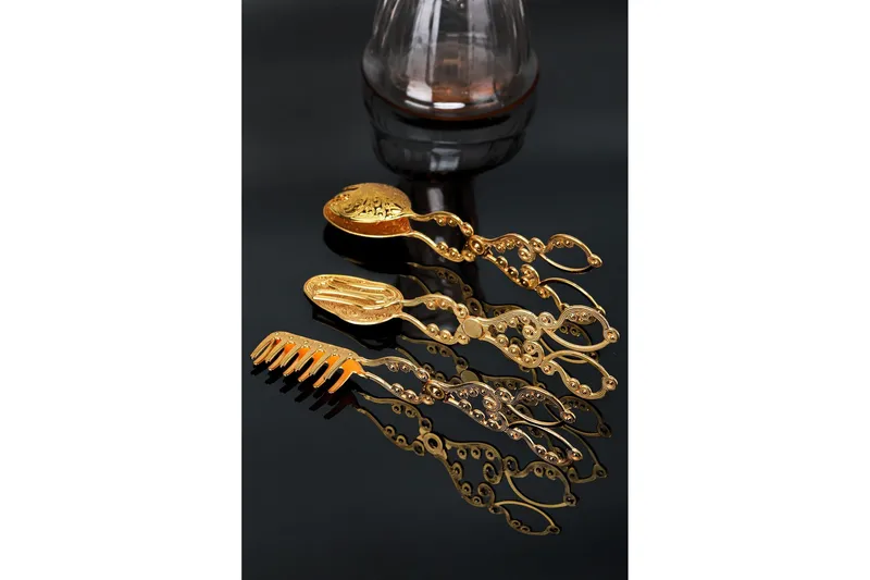 Tang 3 stk - Guld - Husholdning - Madlavning & Bagning - Køkkenudstyr