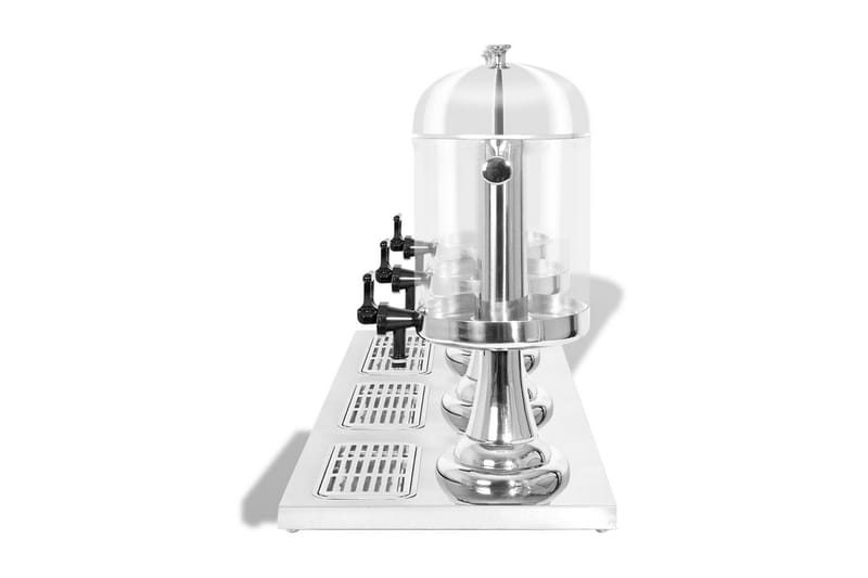 Tripeljuicedispenser Rustfrit Stål 3 X 8 L - Sølv - Husholdning - Madlavning & Bagning - Køkkenudstyr - Øvrige køkkenredskaber