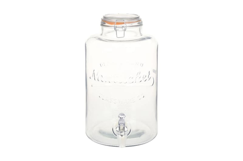 vanddispenser XXL med tappehane gennemsigtig 8 l glas - Husholdning - Madlavning & Bagning - Køkkenudstyr - Øvrige køkkenredskaber