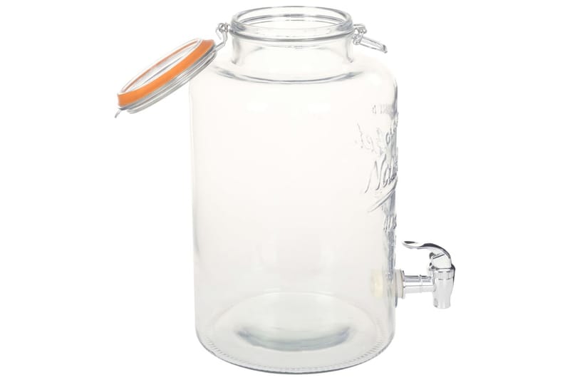 vanddispenser XXL med tappehane gennemsigtig 8 l glas - Husholdning - Madlavning & Bagning - Køkkenudstyr - Øvrige køkkenredskaber