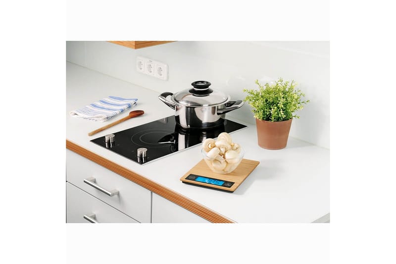 Køkkenvægt Xavax Bambus Max 5kg - Husholdning - Madlavning & Bagning - Mål & vægt - Køkkenvægt