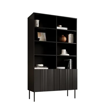 Rynlin Bogreol 101 cm i Træ - Sort - Opbevaring - Hylder & Reoler - Bogreol