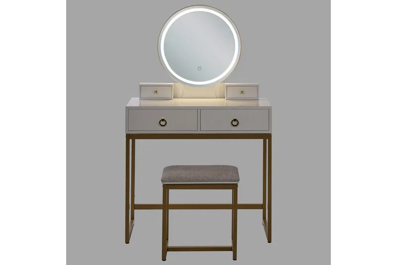 Sminkebord Auxon - Møbler - Borde - Sminkebord & konsolbord - Makeup bord med spejl