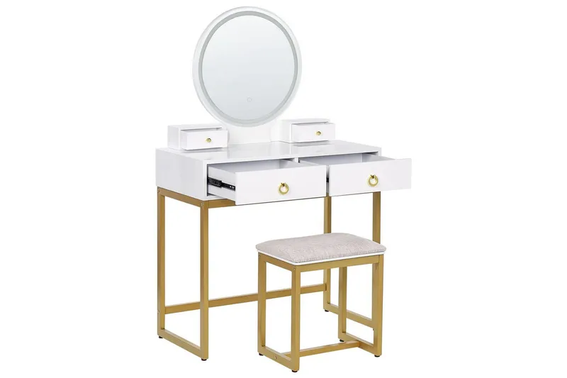 Sminkebord Auxon - Møbler - Borde - Sminkebord & konsolbord - Makeup bord med spejl