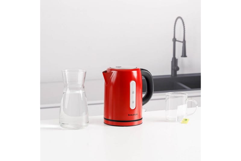 Vandkoger Taurus 2200W 1L - Rød - Husholdning - Madlavning & Bagning - Køkkenudstyr