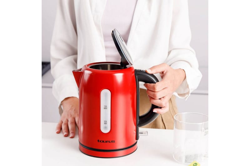Vandkoger Taurus 2200W 1L - Rød - Husholdning - Madlavning & Bagning - Køkkenudstyr
