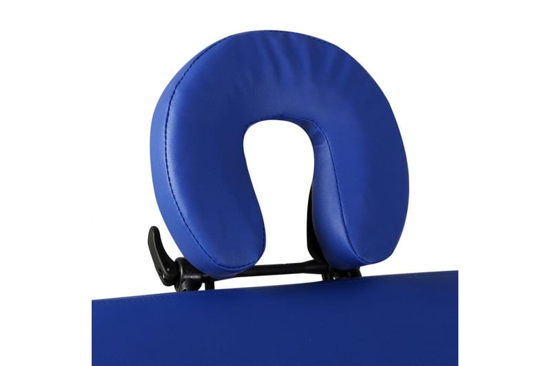 Blåt sammenklappeligt massagebord, 2 zoner & aluminiumsramme - Blå - Massagebord