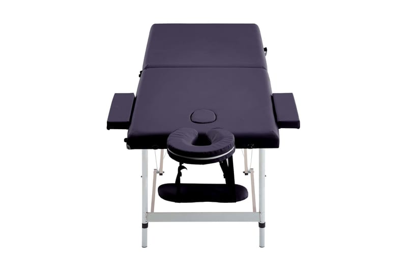 foldbart massagebord 2 zoner aluminium lilla - Violet - Massagebord