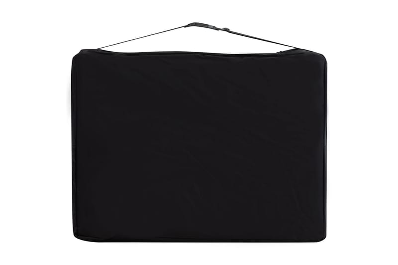 foldbart massagebord 3 zoner aluminium sort og pink - Sort - Massagebord