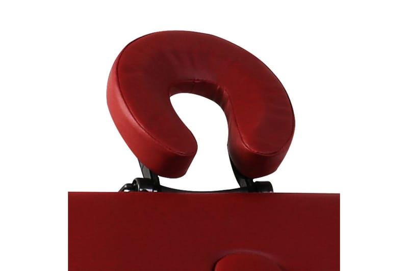 sammenklappeligt massagebord med 2 zoner & aluminiumsramme - Rød - Massagebord