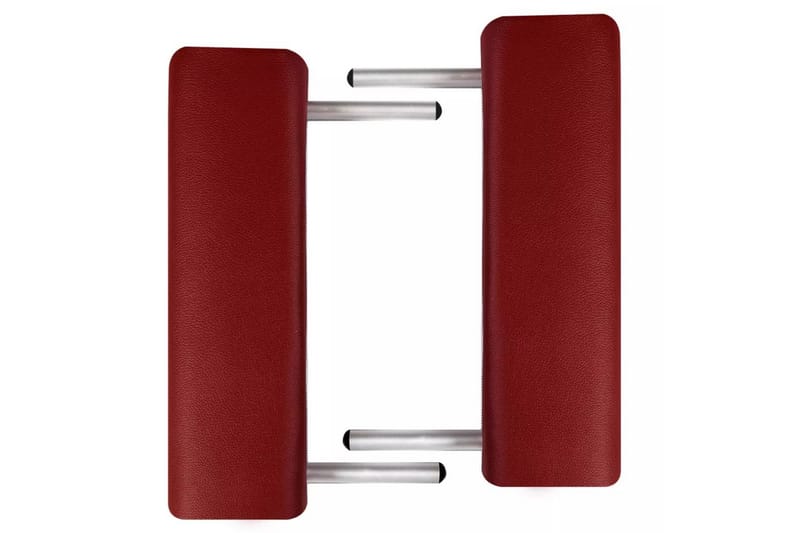 sammenklappeligt massagebord med 2 zoner & aluminiumsramme - Rød - Massagebord