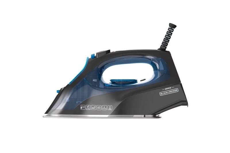 Dampstrygejern Black+Decker 2600W Blå - Husholdning - Rengøring & tøjpleje - Tøjpleje