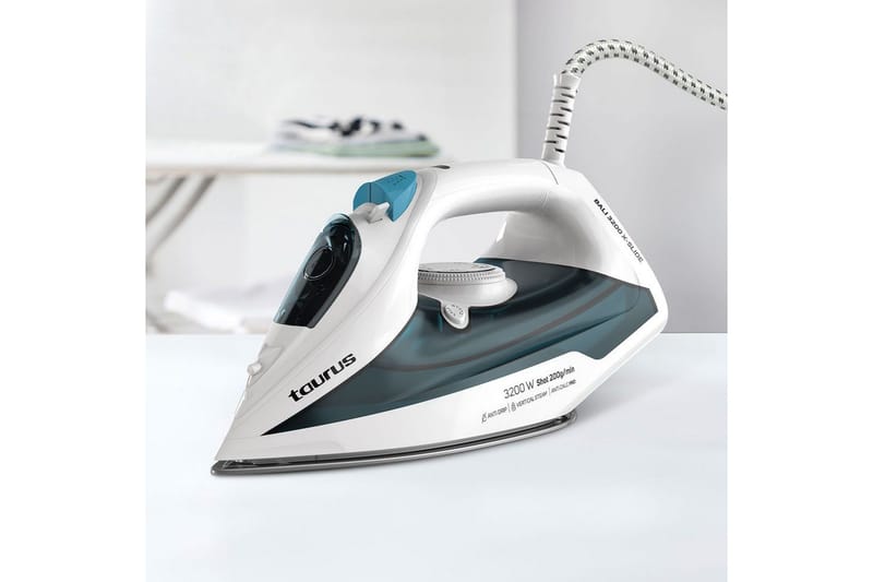 Dampstrygejern Taurus Bali 3200 X-Slide - Blå||Hvid - Husholdning - Rengøring & tøjpleje - Tøjpleje