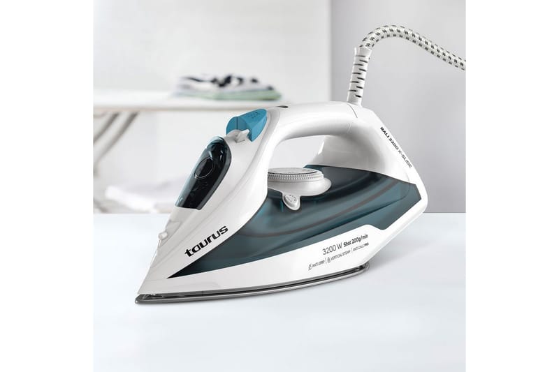 Dampstrygejern Taurus Bali 3200 X-Slide - Blå||Hvid - Husholdning - Rengøring & tøjpleje - Tøjpleje