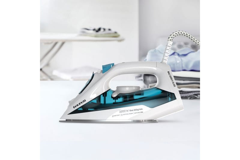 Dampstrygejern Taurus Bali 3200 X-Slide - Blå||Hvid - Husholdning - Rengøring & tøjpleje - Tøjpleje